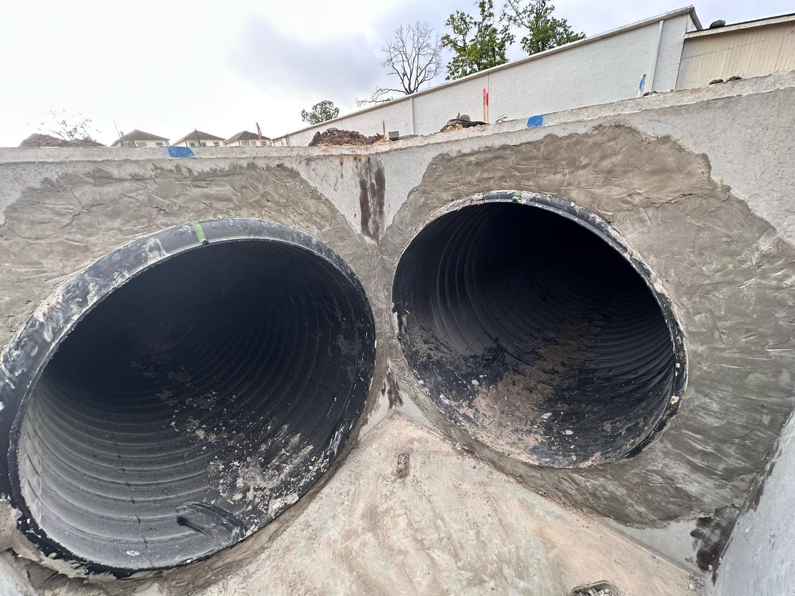 Dual Pipe Discharge Headwall