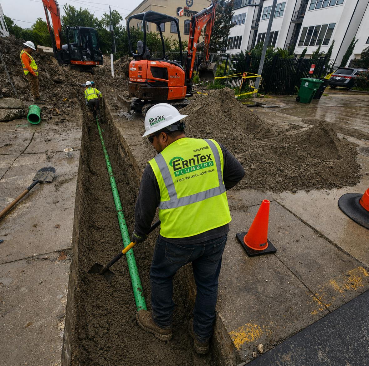 ErnTex crew pipeline repair
