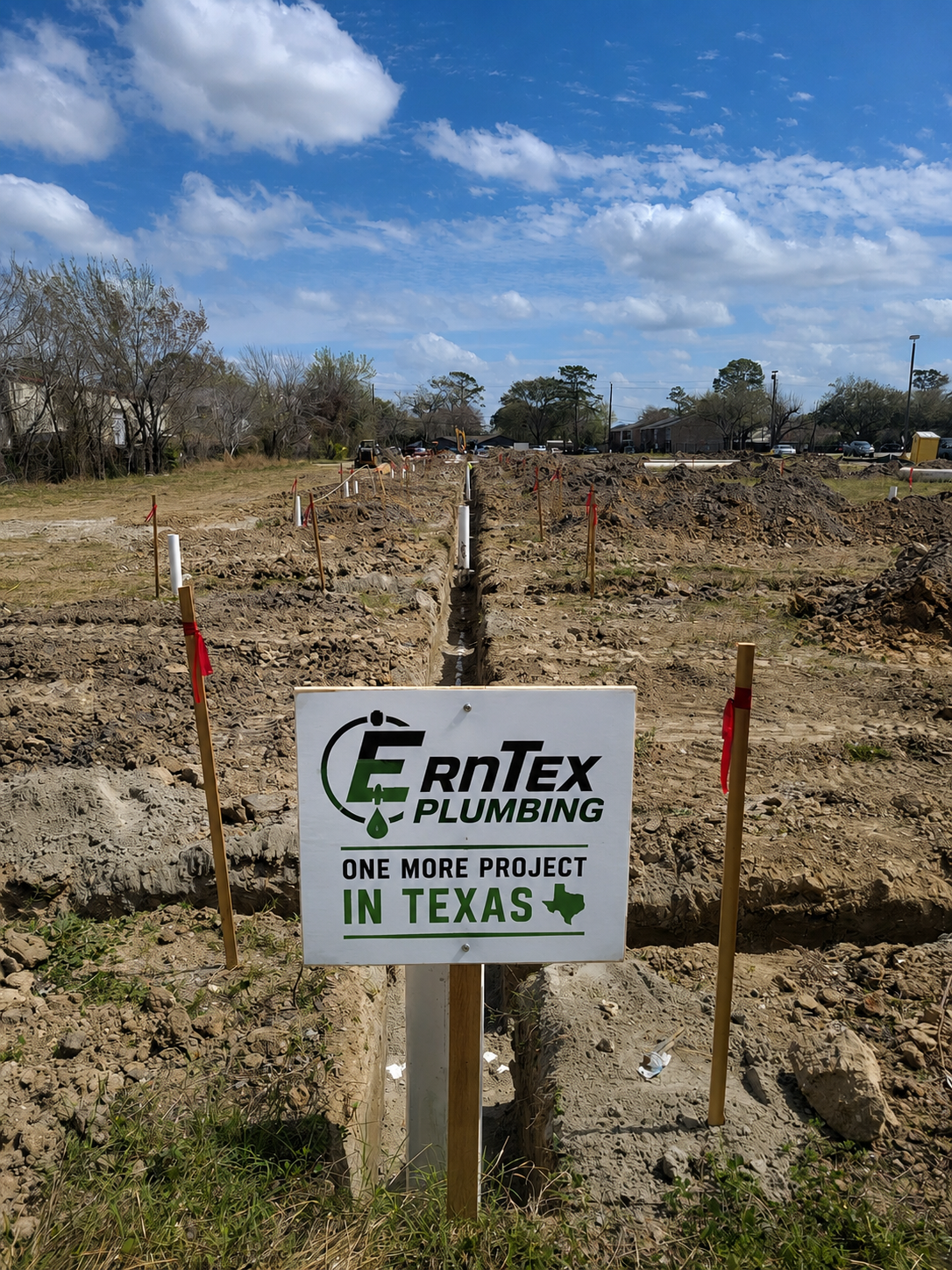 ErnTex Texas project sign
